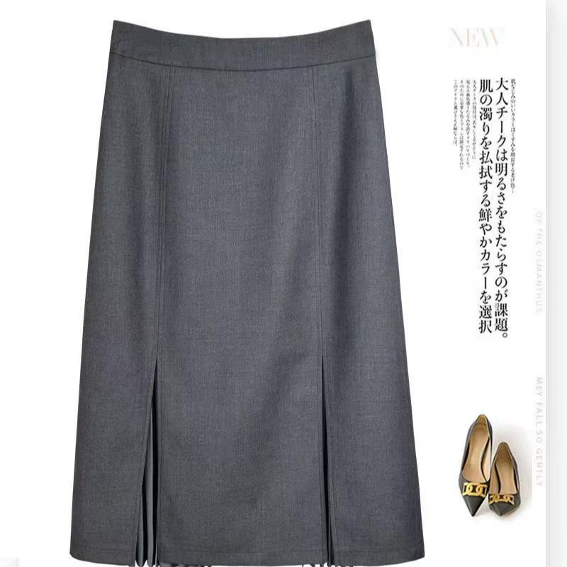 高档时尚西装半身裙女2025秋冬新款中长款高腰显瘦一步裙半身裙