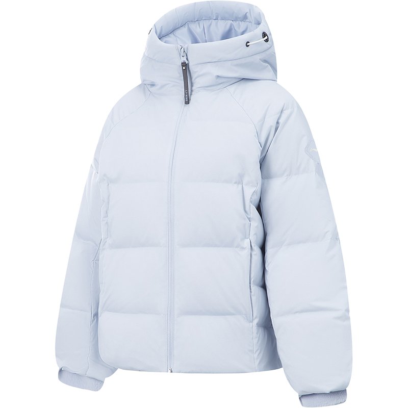 LINING女子保暖防泼水鸭绒短羽绒服AYMV198