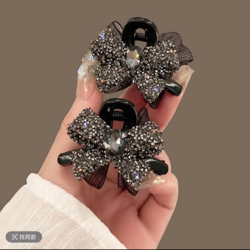 可爱刘海小夹子蝴蝶结 AB面轻奢时尚双面精致小抓来公主头