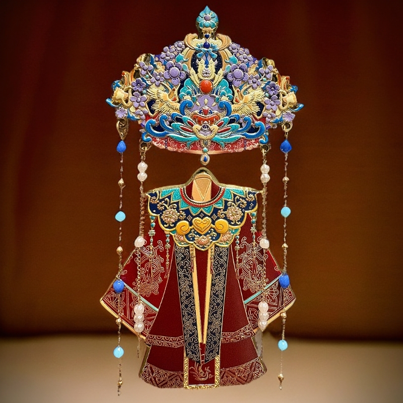 国风冰箱贴文创金属正版凤冠霞帔明清故宫古代婚庆嫁衣伴手礼物