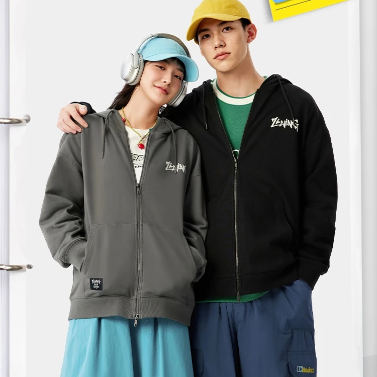 R李宁运动生活男女户外舒适百搭开衫连帽卫衣AWDV391