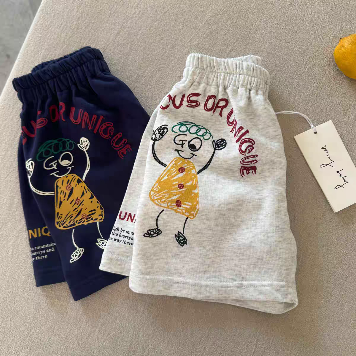 儿童短裤男外穿2025夏季新款小童卡通中裤棉质潮宝宝五分裤女薄款