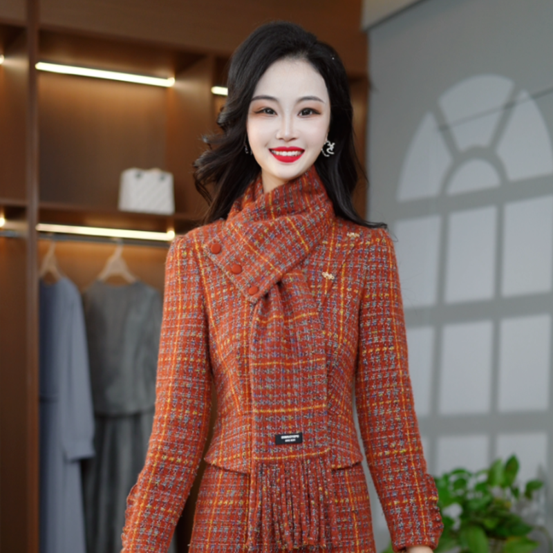 新款时尚轻奢优雅减龄气质假两件连衣裙M-4XL