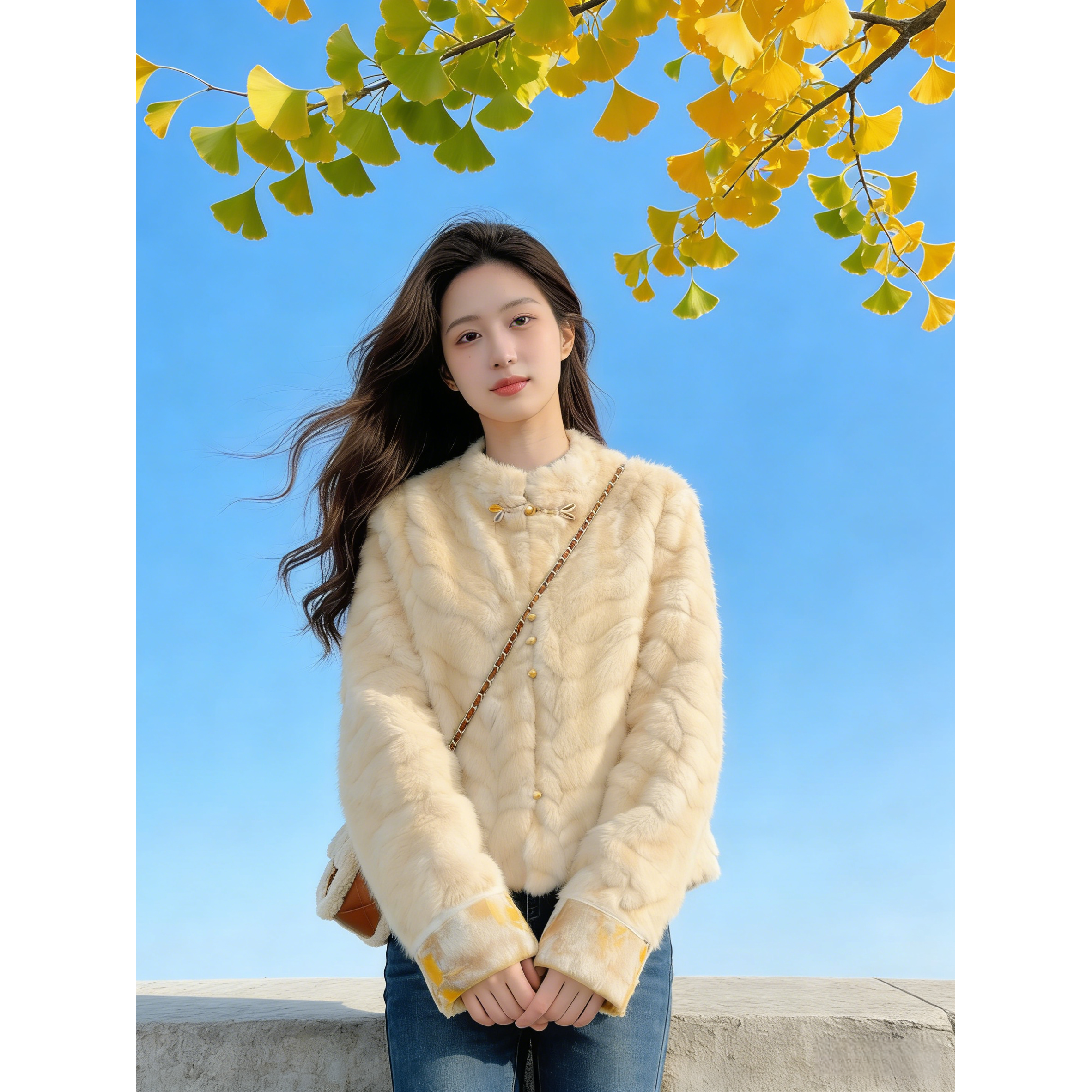 【柔金娴容】2025新款新中式时尚国风云裳露华新棉服外套两面可穿