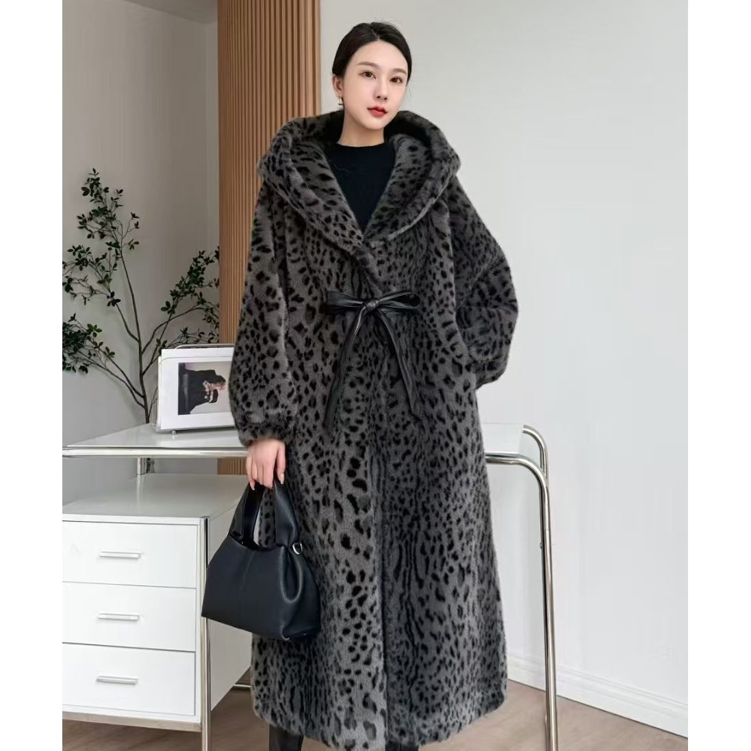 24079厚款宽松型长袖连帽百搭休闲网红女士韩版气质