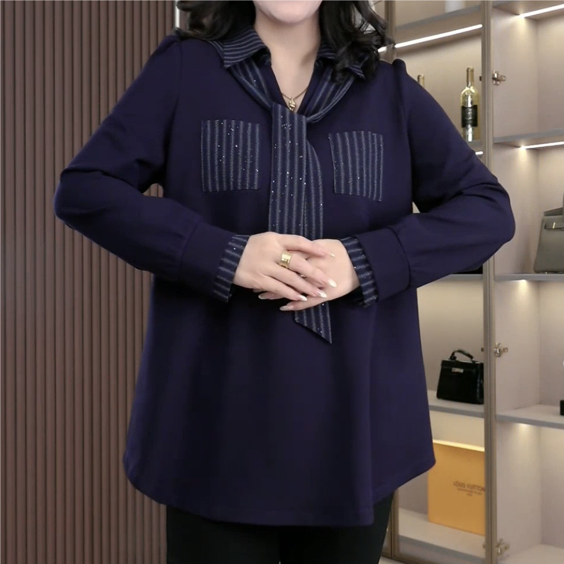 丹思慕大码女装冬季新款百搭时尚款高级感显瘦遮肉上衣ZSX25A0282