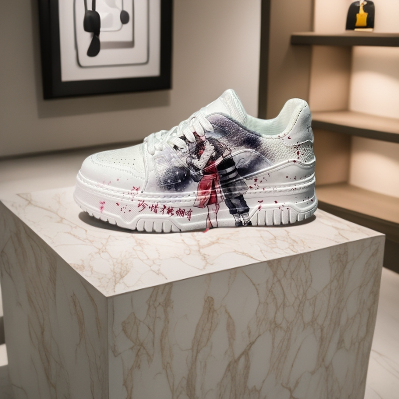 牛皮厚底增高板鞋2025国潮秋季男士新款3D透气潮流休闲运动男鞋潮