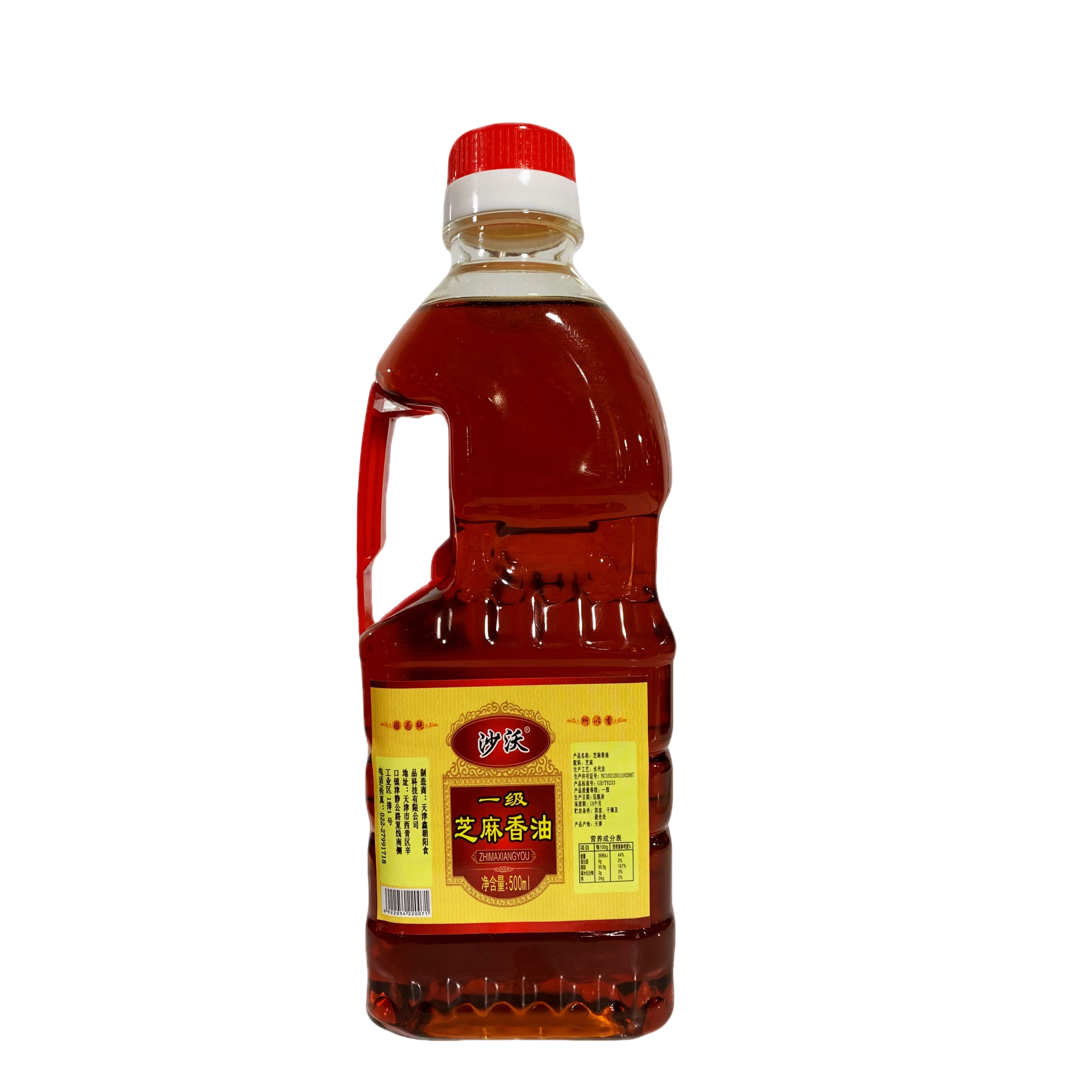 500ml一级小磨芝麻香油