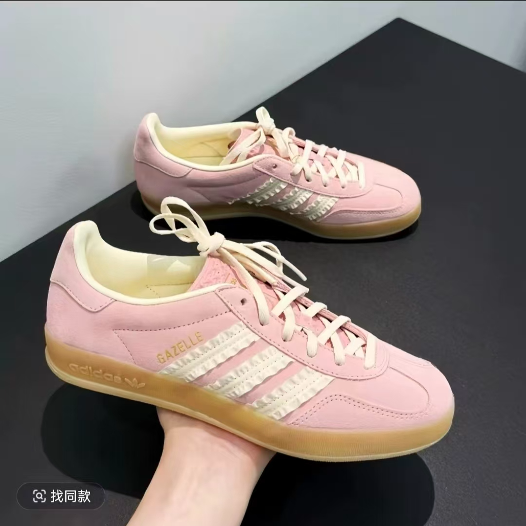 Adidas阿迪达斯三叶草GAZELLE欧若风经典运动板鞋「T头鞋」JS1413