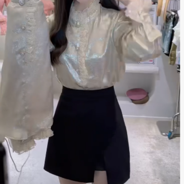 2025冬季新款潮流韩版爆款网红衬衫半身裙IIXAS