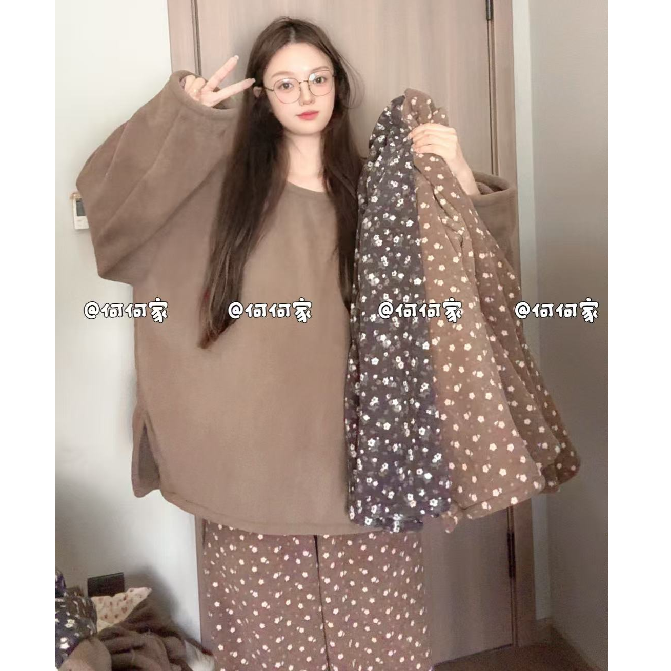 上衣！！z加厚加绒加大下摆开叉设计感气质百搭卫衣款上衣