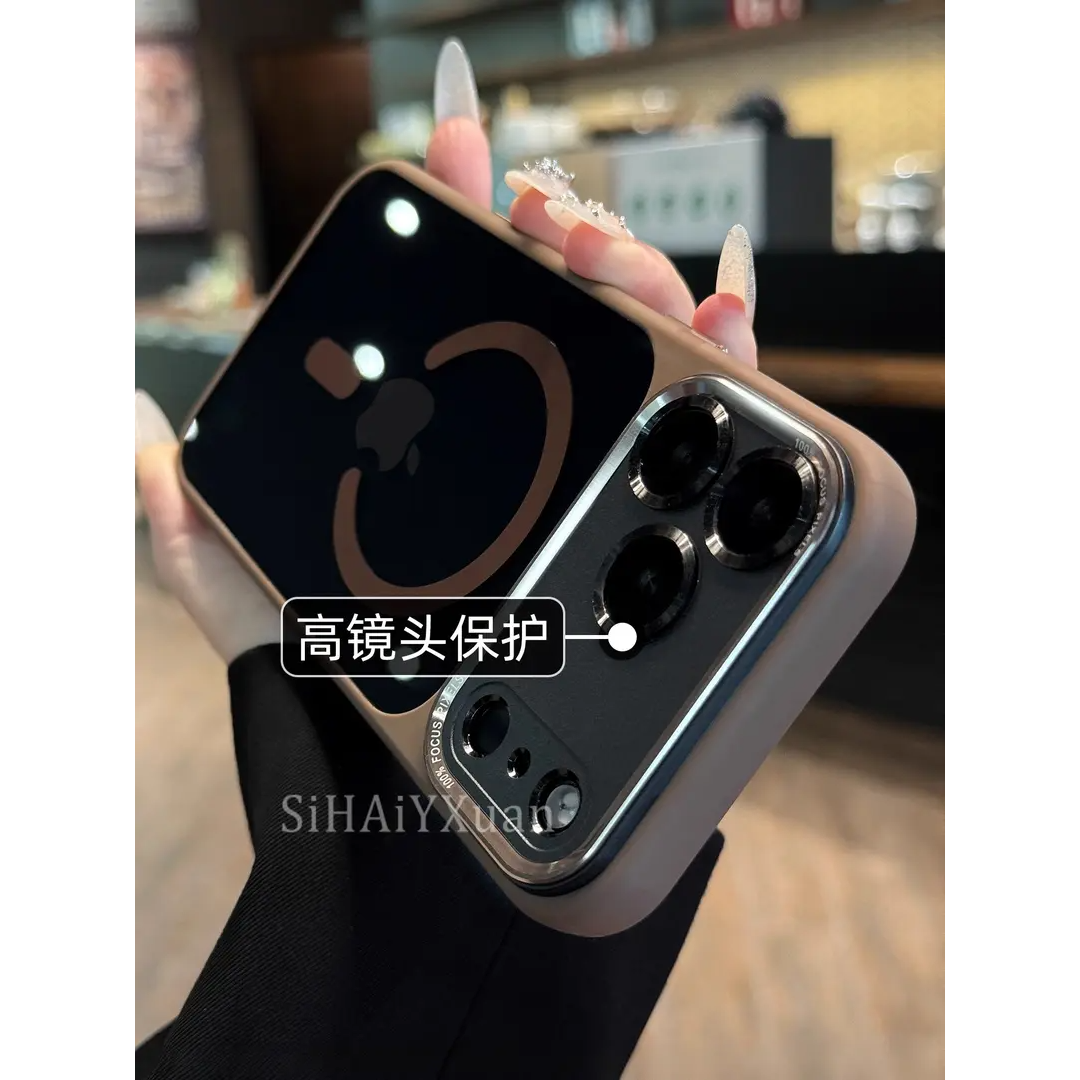 触控AI按键高级透黑新款17手机壳适用苹果17promax磁吸防摔16硬15