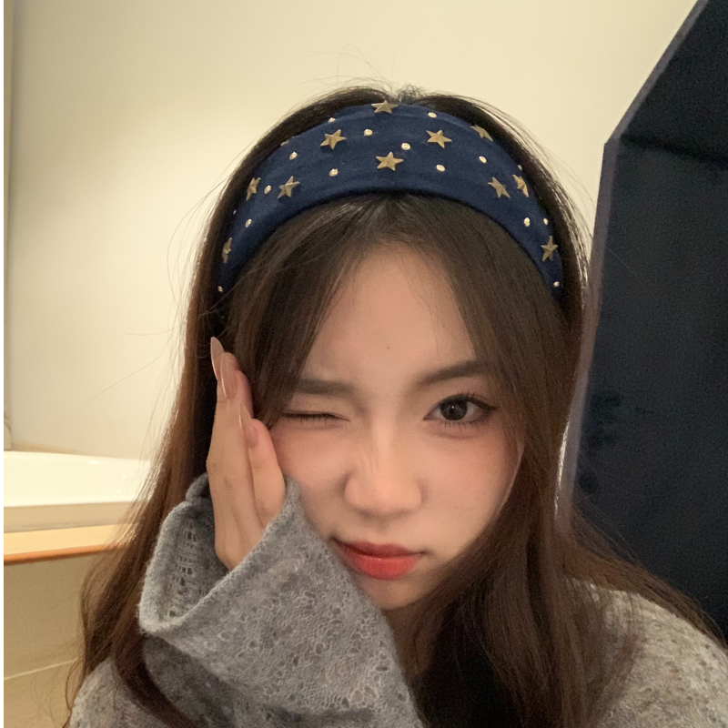 元气满满韩版宽边发箍高颅顶韩系ins风秋冬氛围感头箍可爱百搭