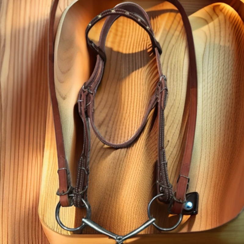 新品推荐真皮水勒马纯皮用品专卖牛皮扯手全套马具马术用品专营店