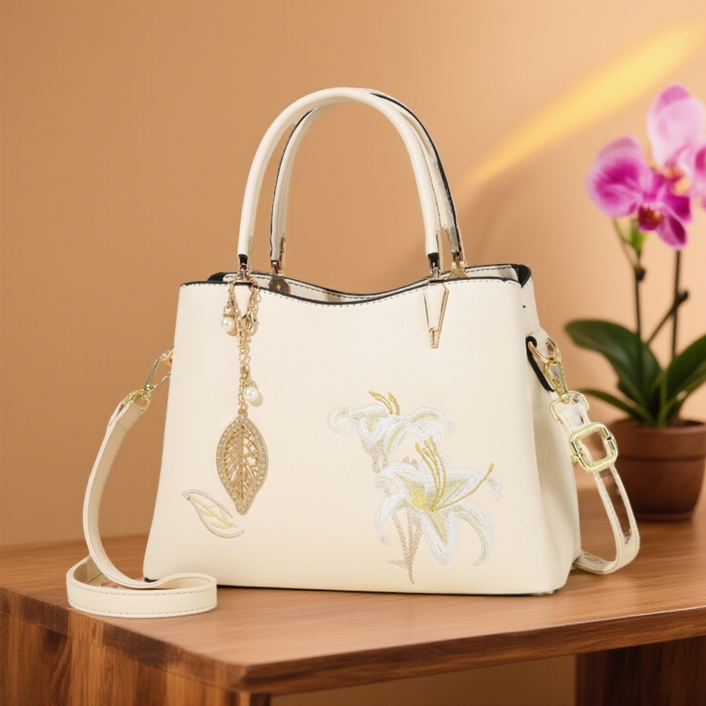 高级质感轻奢国风包包手提包妈妈包大容量时尚百搭女士单肩斜挎包