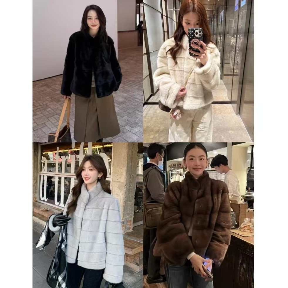 人造皮草 阳初云层 仿天鹅绒环保皮草大衣女冬季毛毛大衣