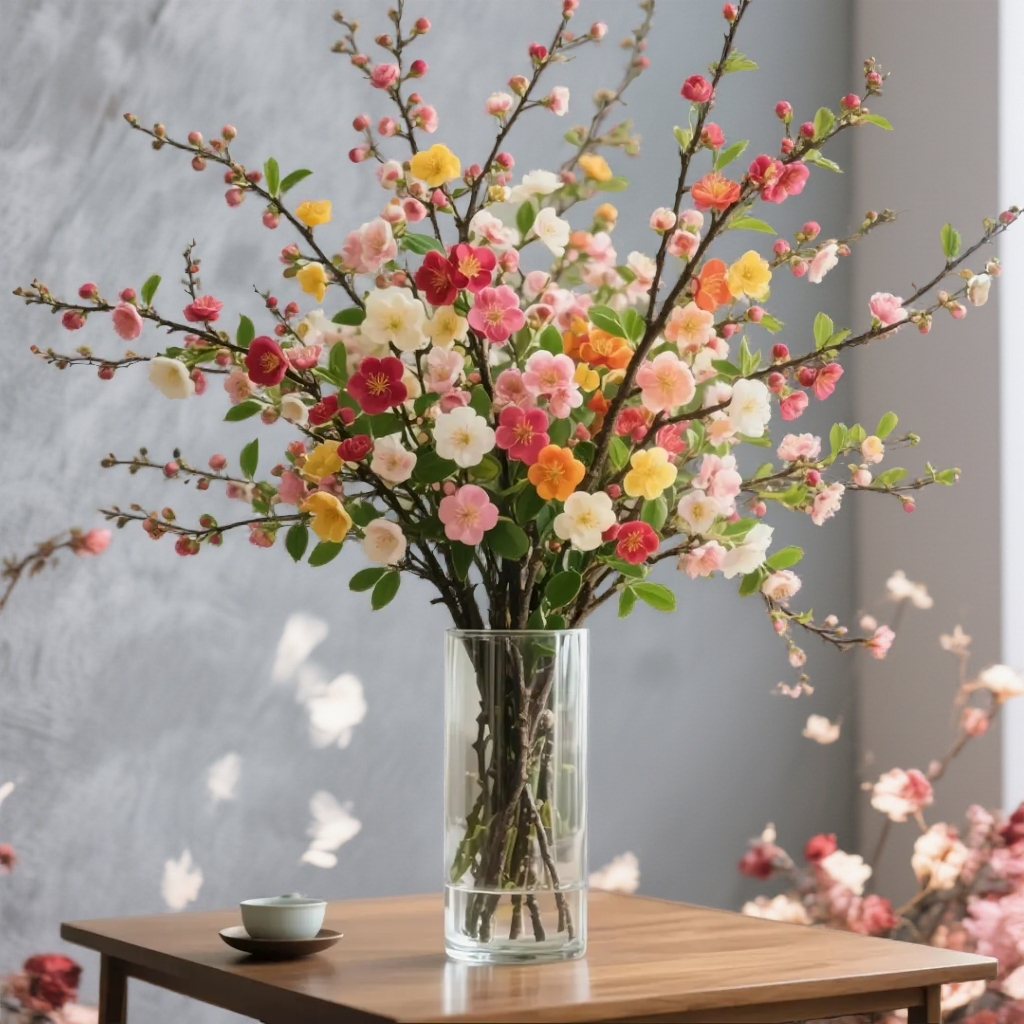 【冬季必备】遇水开花鲜枝浓香型水培梅花枝带花苞室内绿植耐寒花卉