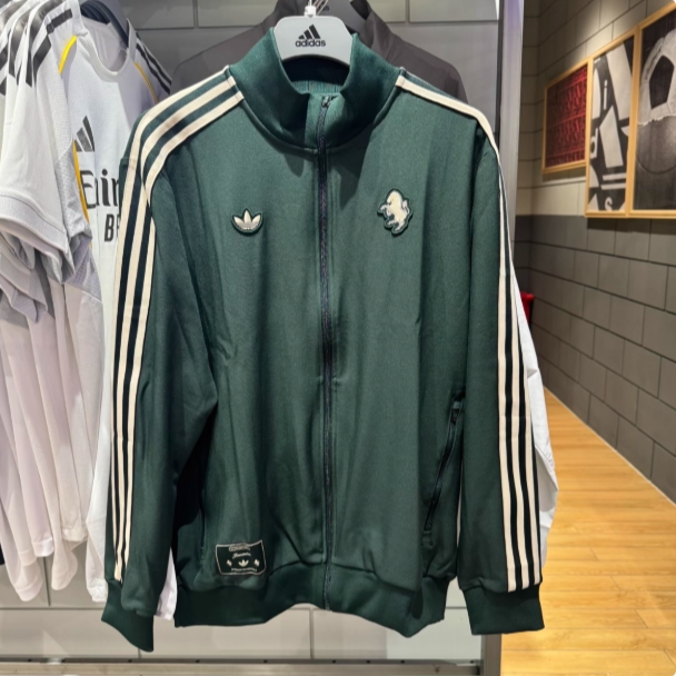 Adidas阿迪三叶草 尤文图斯运动休闲潮流夹克外套JM9449