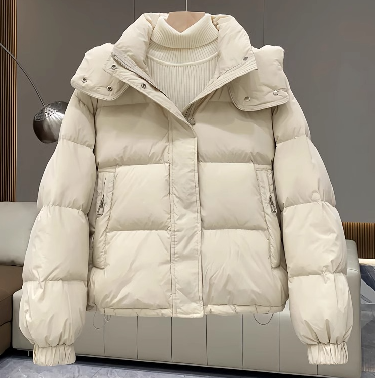 oversize面包服短款连帽棉衣2025年新款棉服女潮秋冬季外套厚棉袄