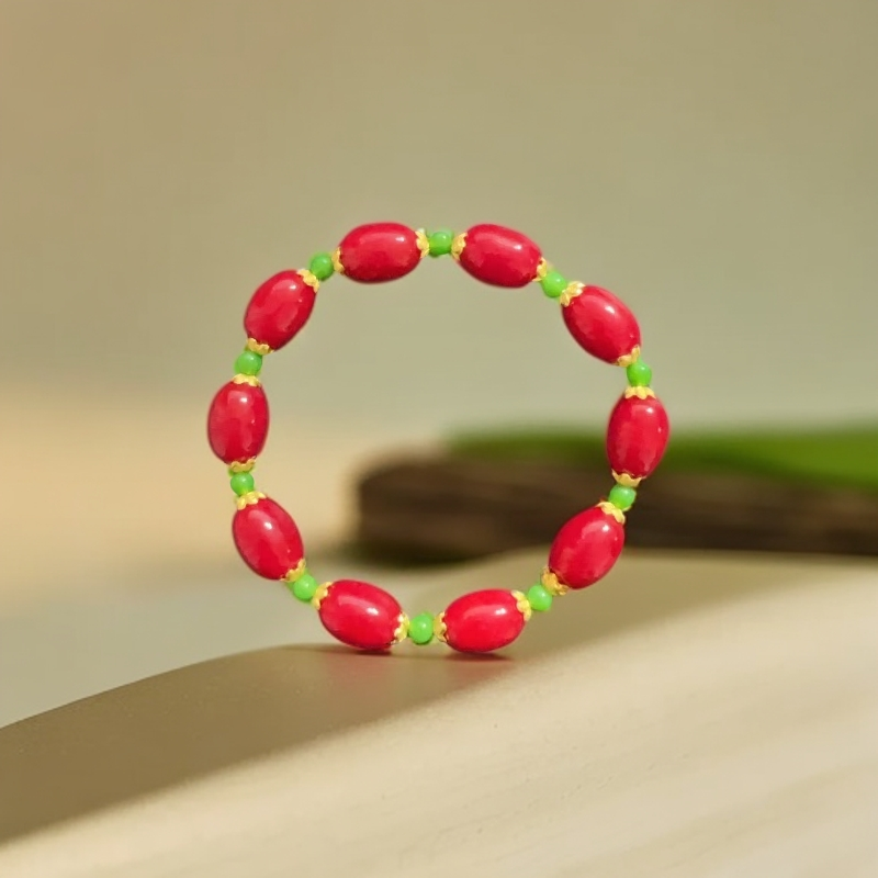 A1537 七彩化龙丹手串 多样性随机发