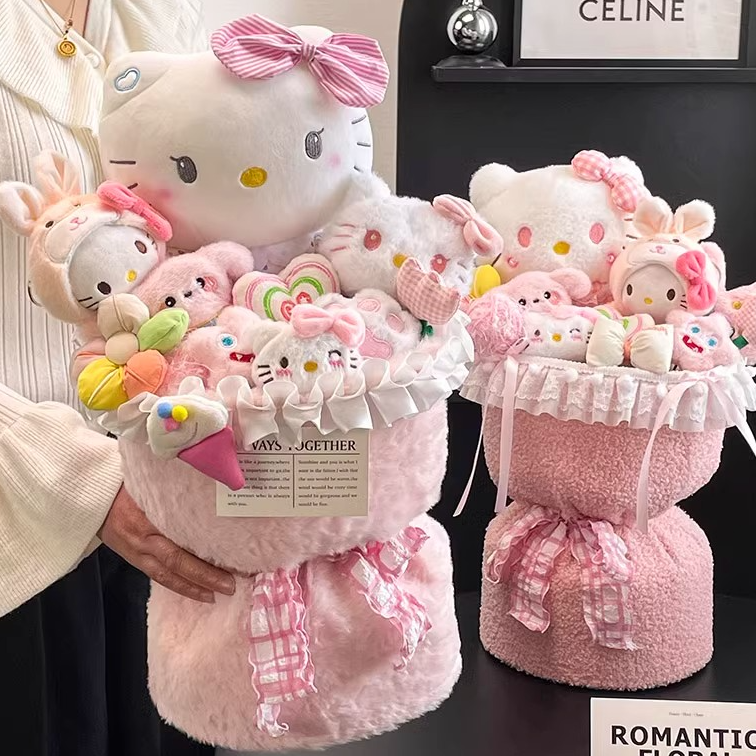 生日礼物女生hellokitty玩偶花束哈喽kt圣诞礼物送女孩女朋友纪念