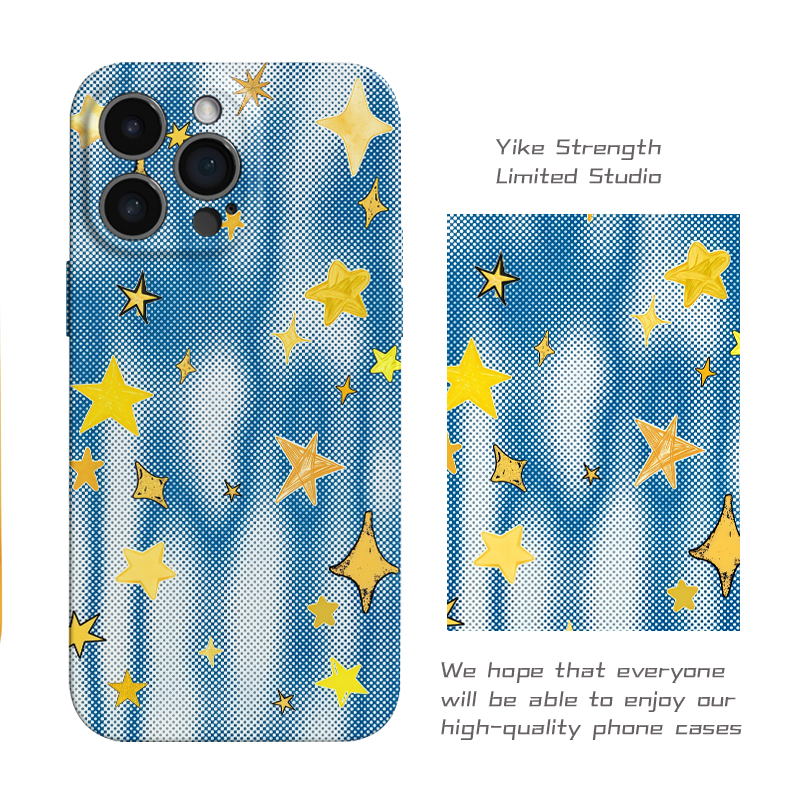 星星闪烁菲林壳适用iphone苹果15pro16/手机壳小米15VIVO