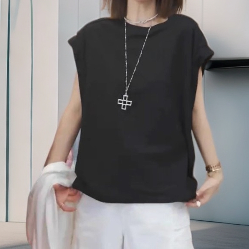 时尚宽松显瘦上衣夏季薄款胖MM大码女装百搭休闲纯棉圆领短袖T恤