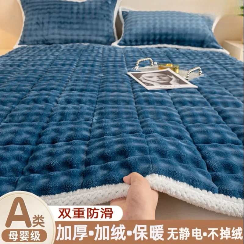 加厚A类牛奶泡泡绒床垫床褥床盖学生宿舍保暖床护软垫子家用铺底