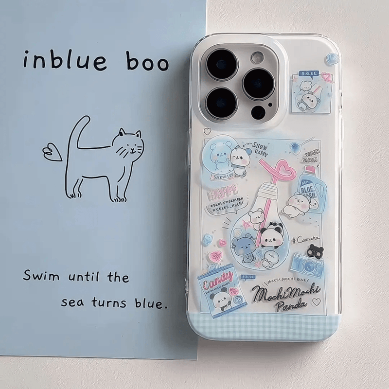 双层lMD泡泡灯小熊适用于苹果华为荣耀vivo小米OPPO苹果17/16pro