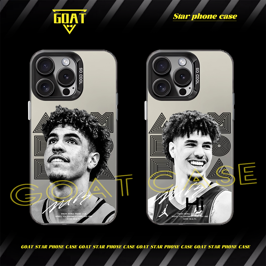 GOAT 三球彩银NBA球星防摔手机壳【适用于苹果16华为OPPO小米VIVO】