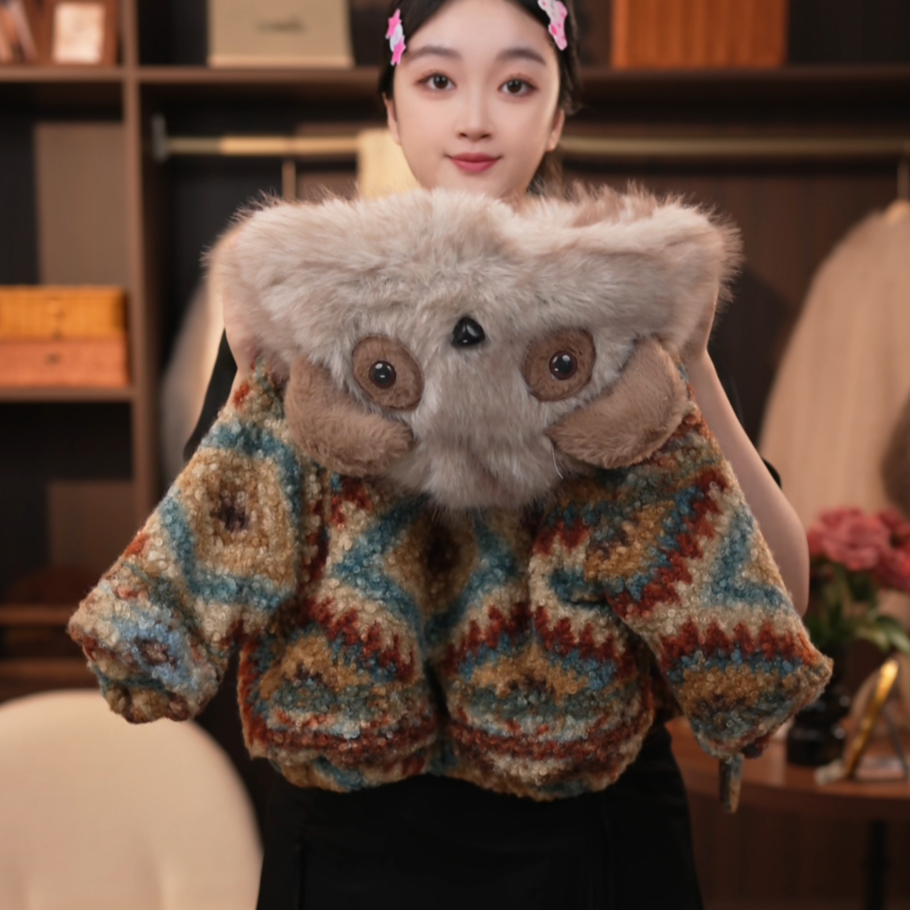 【彩虹熊】2025新款冬款男女童洋气时尚加厚外套可爱加绒加厚上衣