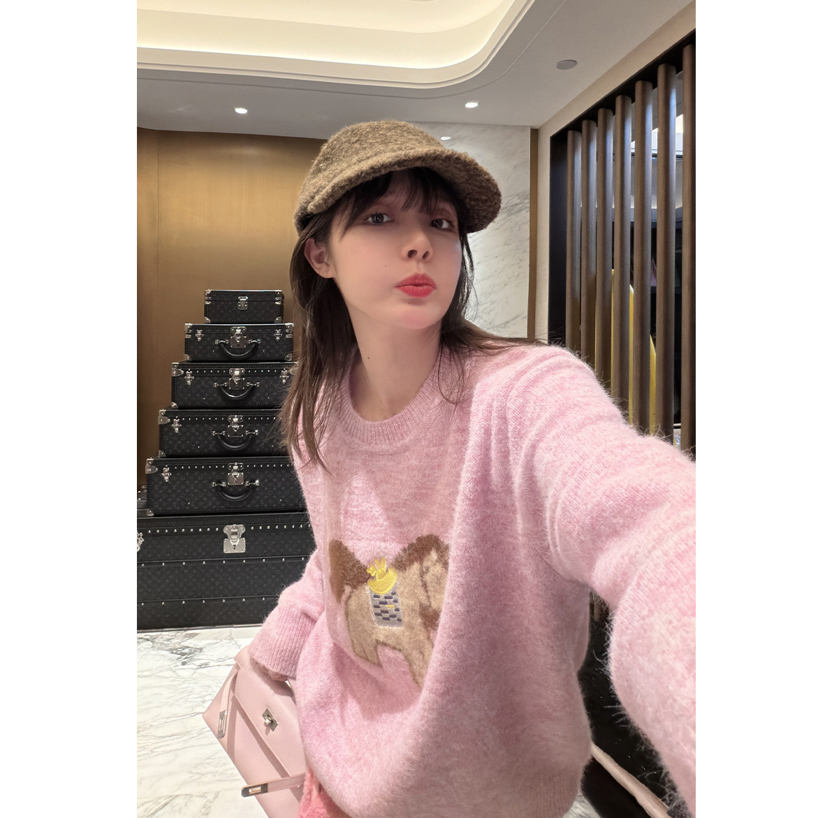 BETTER JOELAY-【锦锦冬日】绵羊毛时尚针织套头毛衣慵懒LL6515