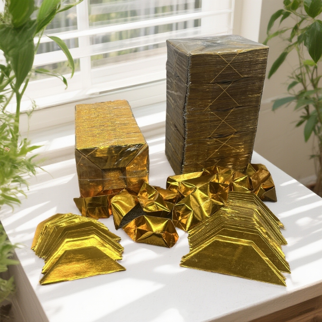 手工元折宝纸半成品多型号便捷免折叠易撑开1包1000个