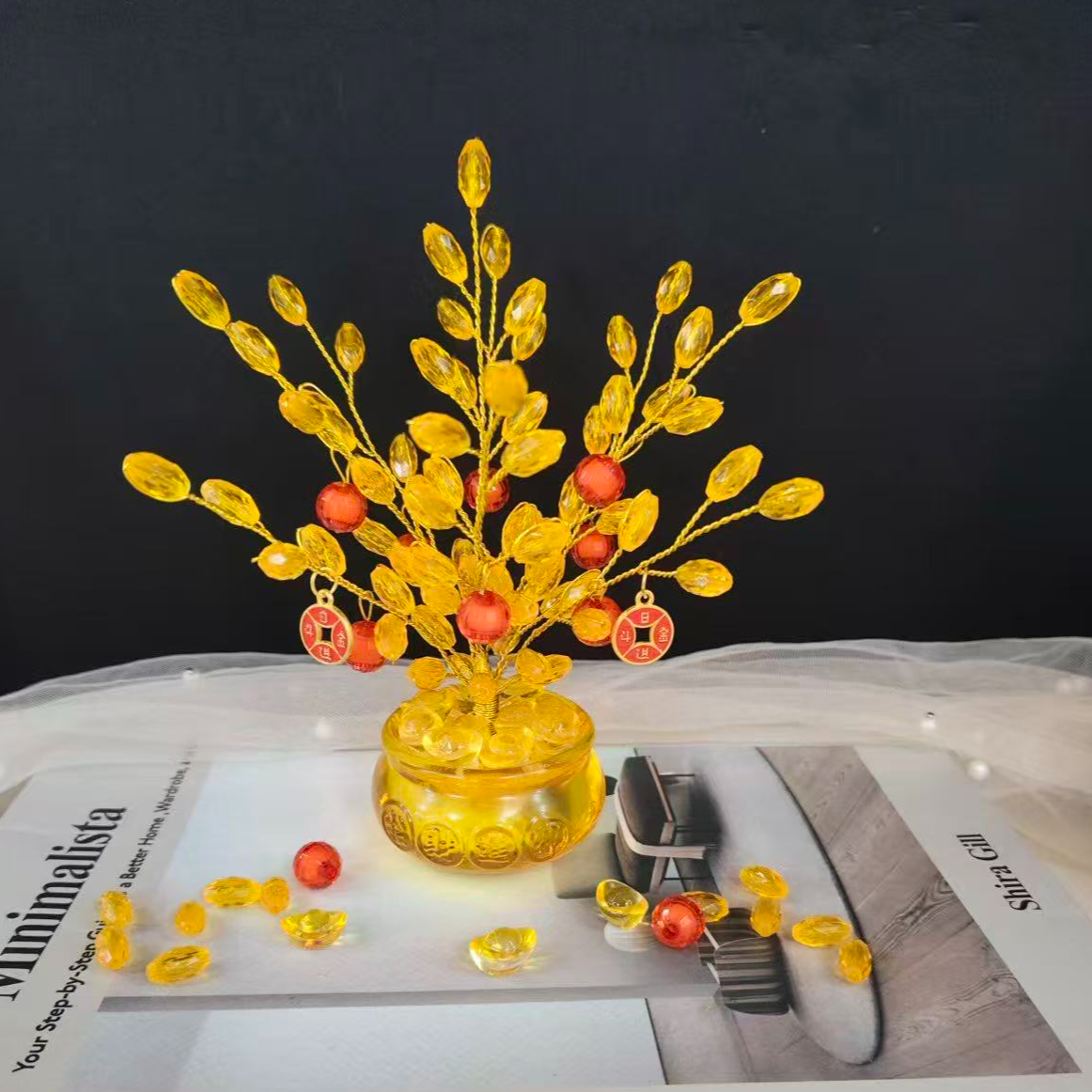 【春华秋实】迷你  盆栽   手工DIY材料