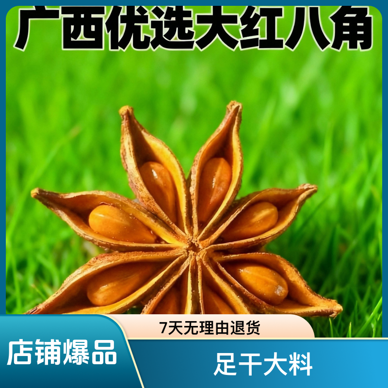 广西深山足干无硫大红老树八角调味料家用去腥炖菜提香大料