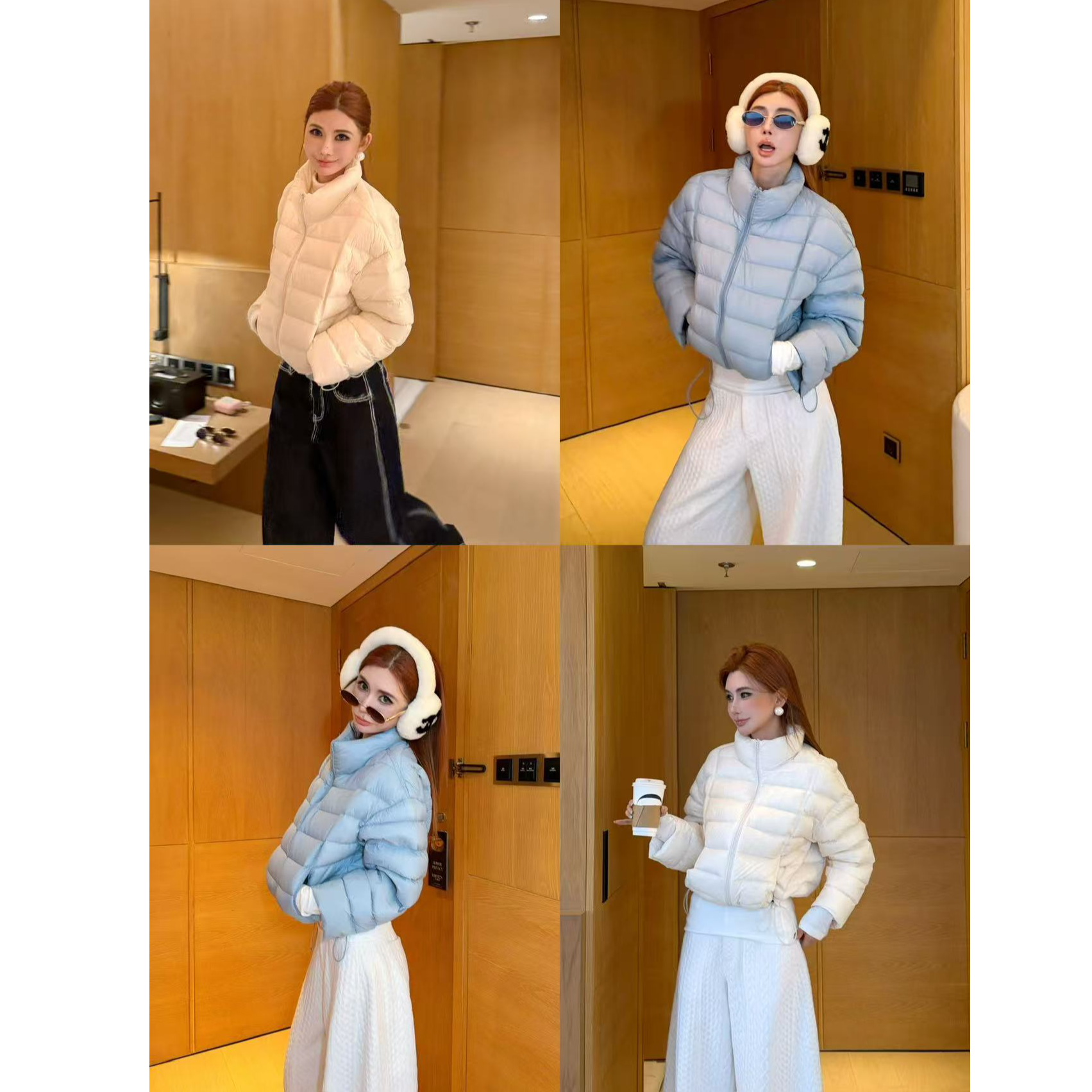 婉君【泡芙羽绒-新国标90白鸭绒】秋冬韩版羽绒外套LWJ25D4C3412