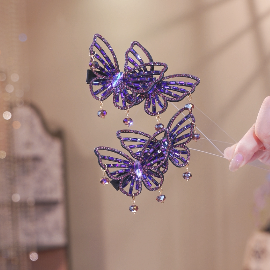 【灵动蝴蝶】原创新款镂空蝴蝶刘海夹小众气质碎发夹边夹2514