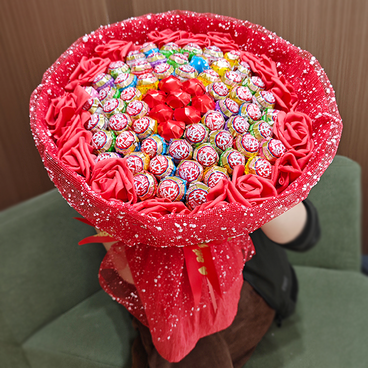 66颗/99颗雅客天天棒糖花束棒棒糖花束情人节送女友生日礼物七夕