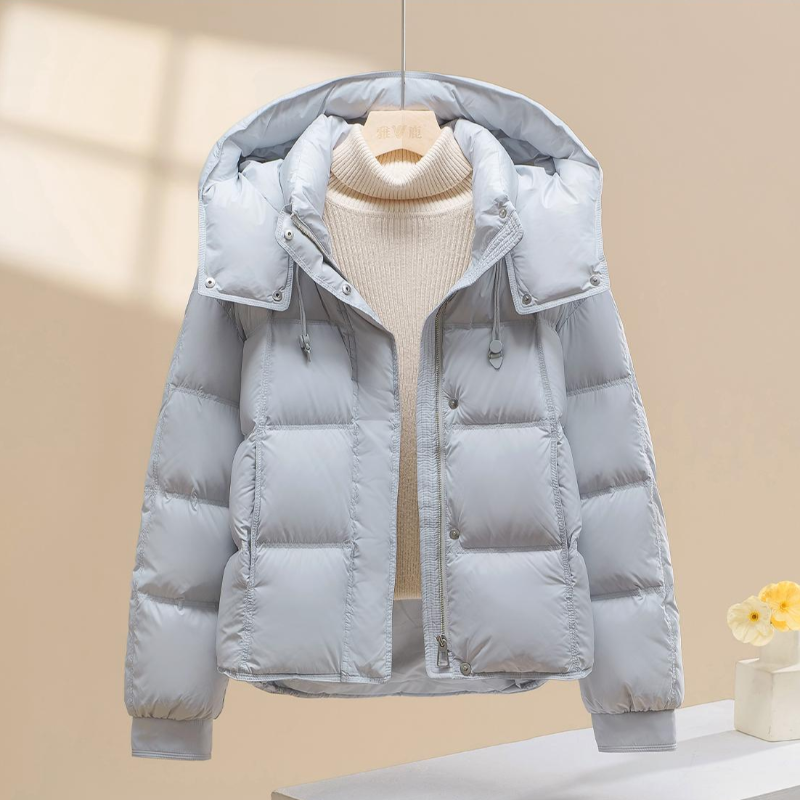 显白气质欧版棉服外套女设计感冬季新款大码宽松慵懒时尚棉衣袄子