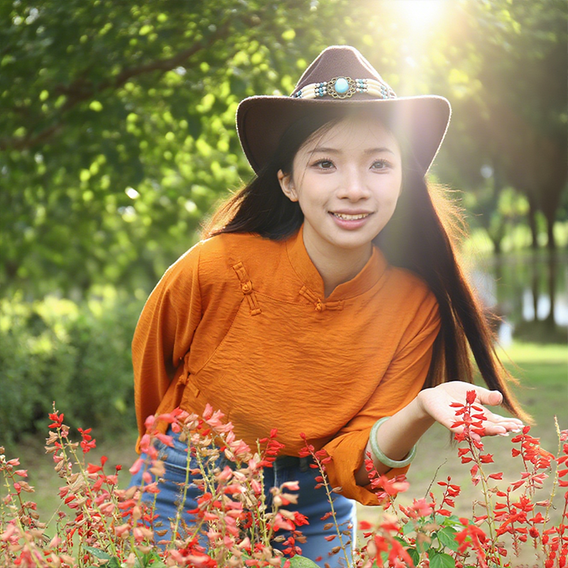 2025藏族服装男女同款夏季新款皱皱棉藏式衬衫西藏民族风上衣服饰