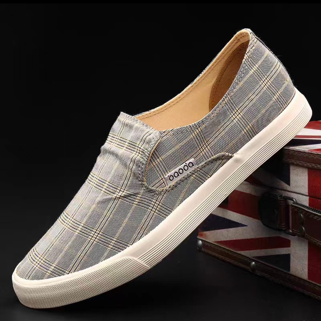 baoda/宝达春夏老北京布鞋 透气帆布鞋 低帮软底一脚蹬百搭男鞋15