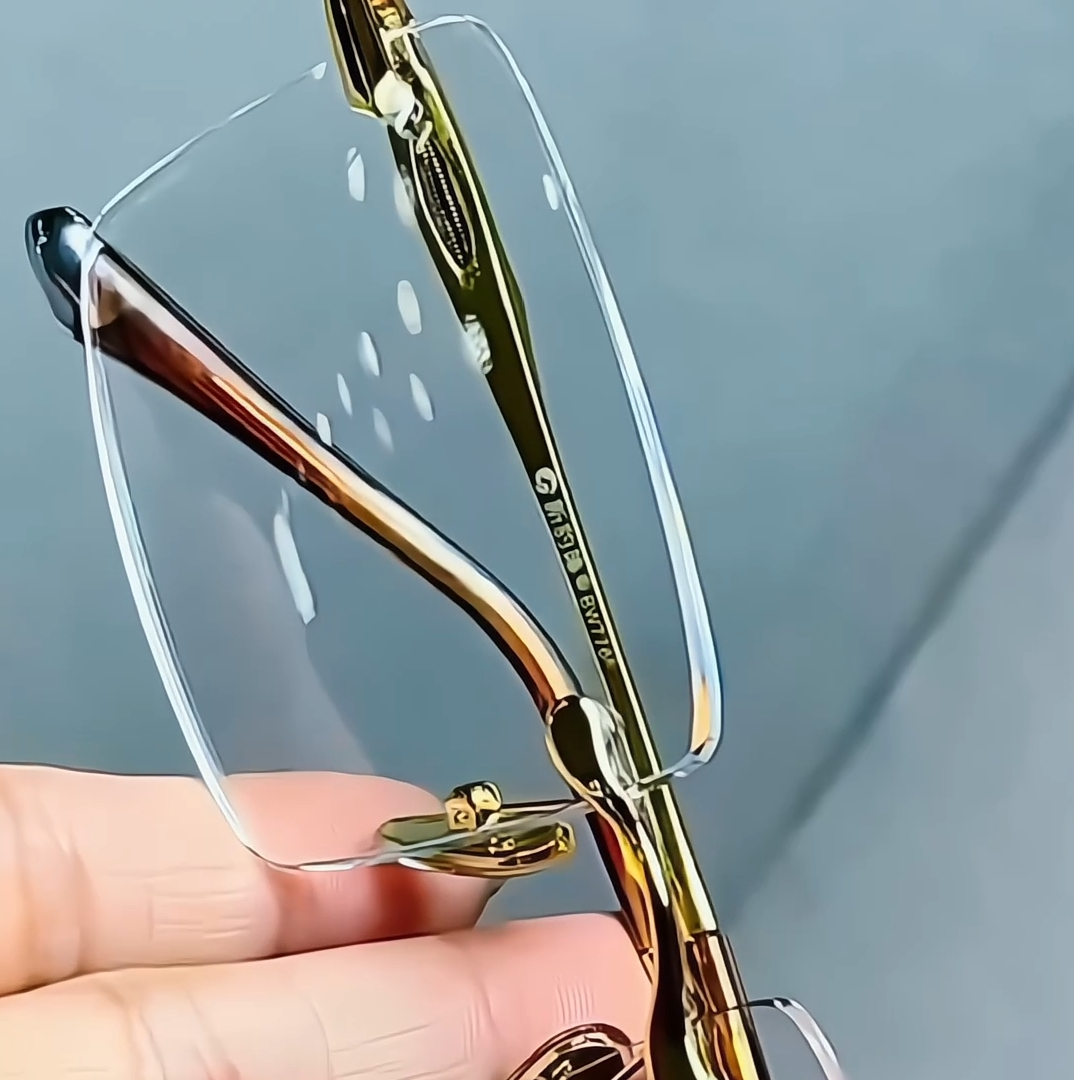 正品白水晶石头老花眼镜无边框耐刮耐磨时尚清凉养眼护目百搭男款