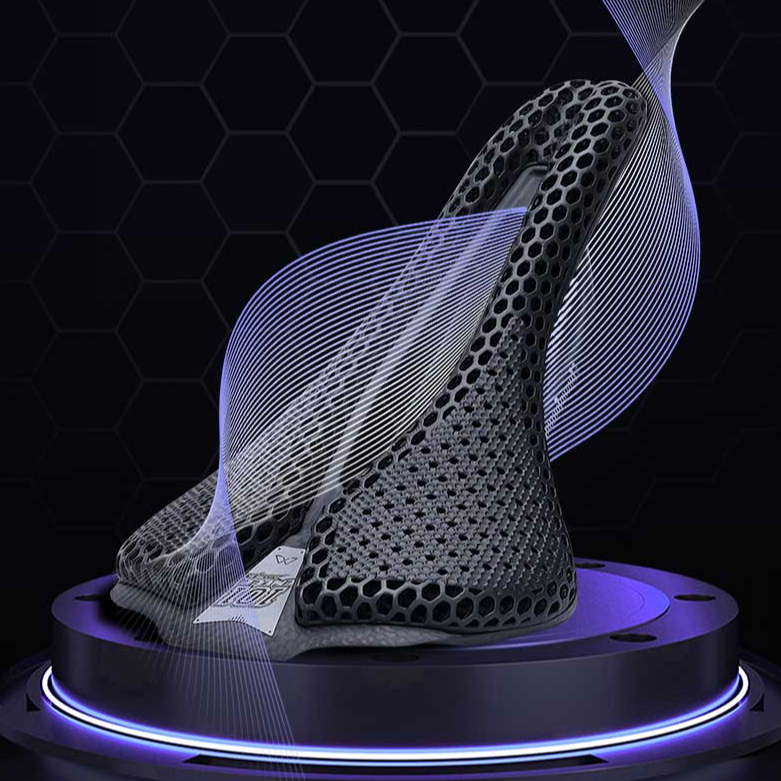 enlee碳纤维3D打印自行车坐垫公路山地车适用中空透气超轻舒适