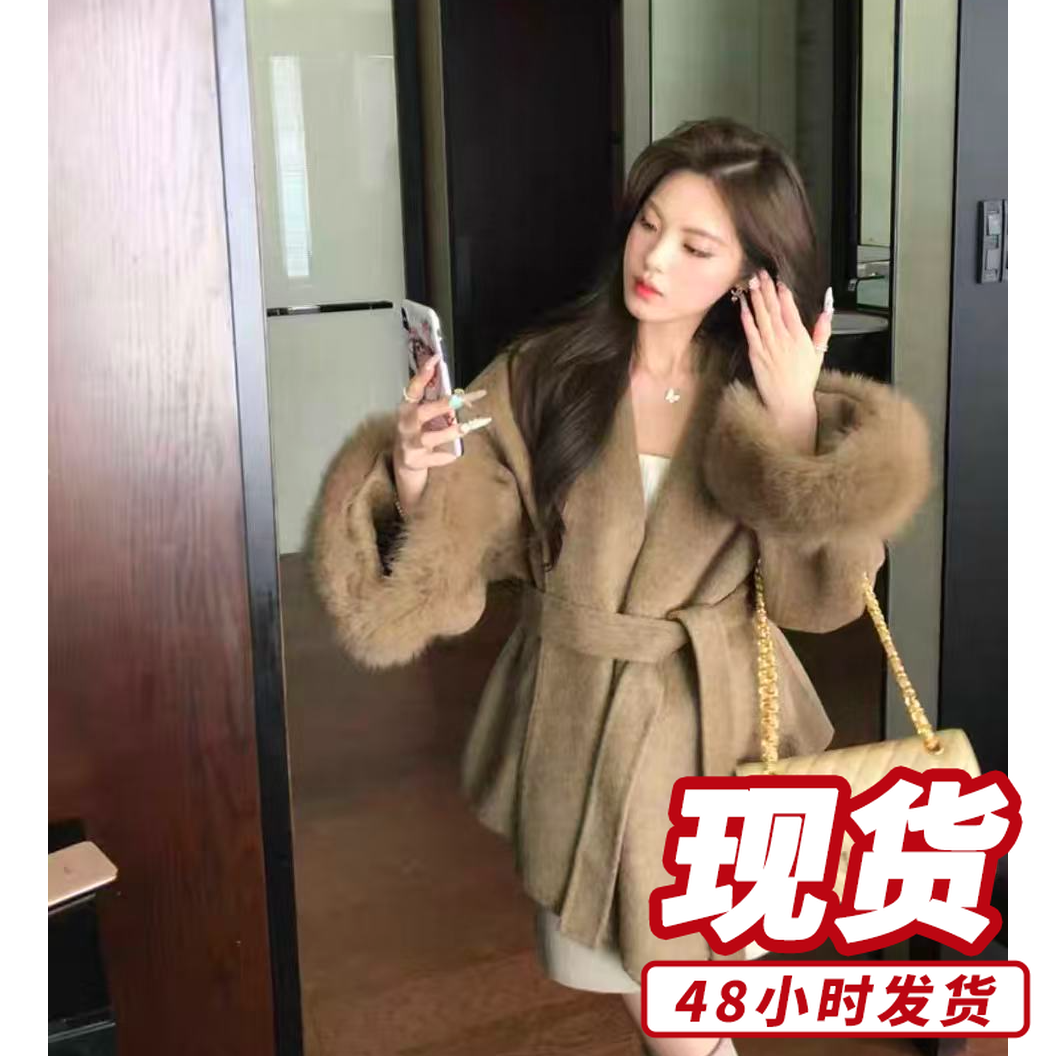 高端气质毛呢子外套中长款2025年秋冬洋气毛呢大衣女S611083