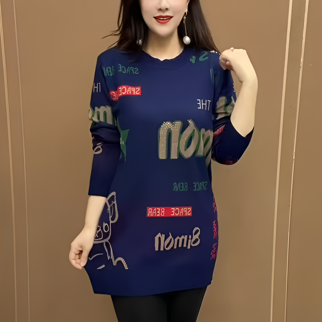 2025春冬款加厚女装打底衫新款百搭烫钻气质减龄大码中老年妈妈装