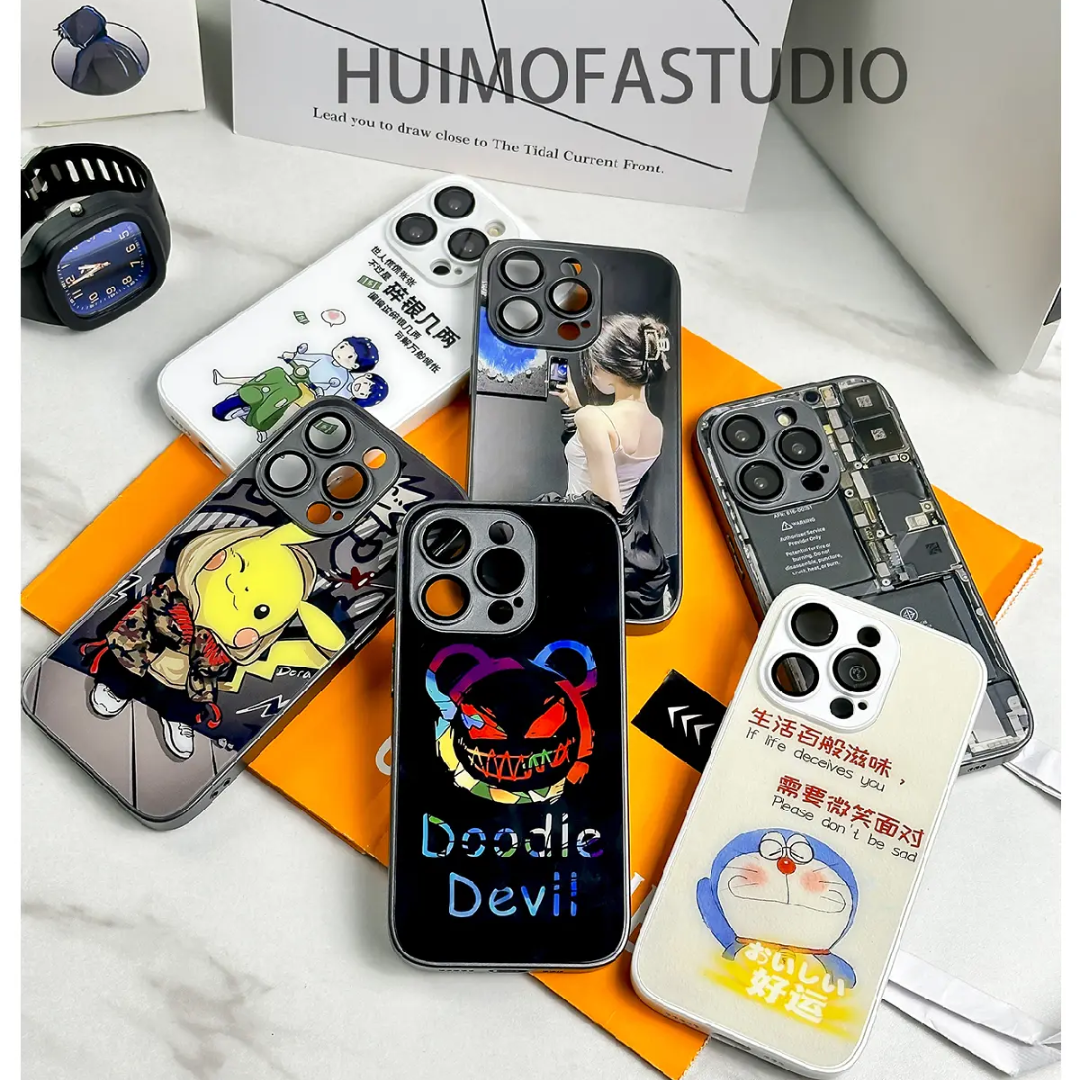 【汇魔法】新坏手机链接适用苹果17promax16玻璃14手机壳13全包防摔