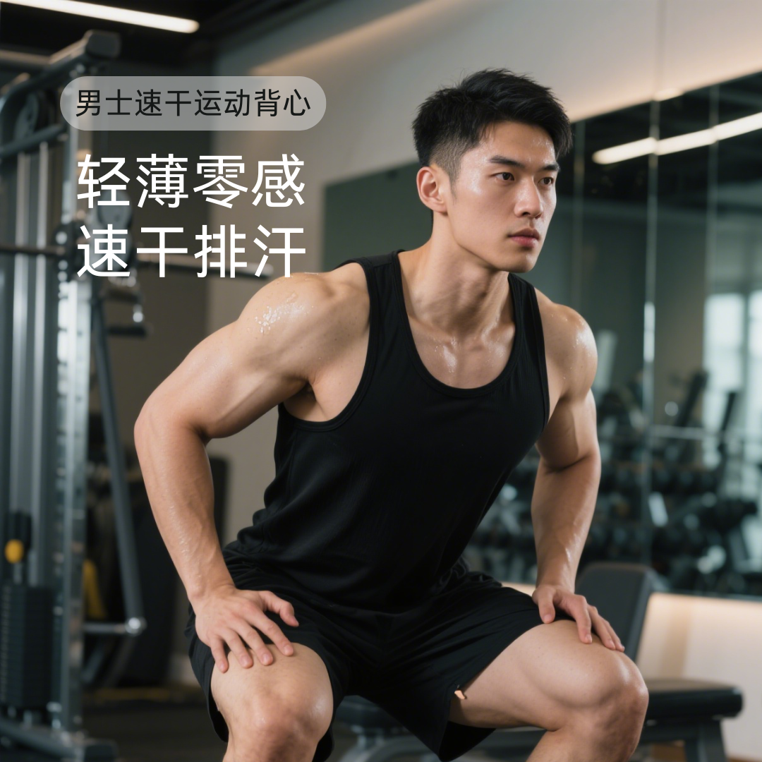 工字背心男超速干轻薄0感吸湿排汗透气鸟T运动背心