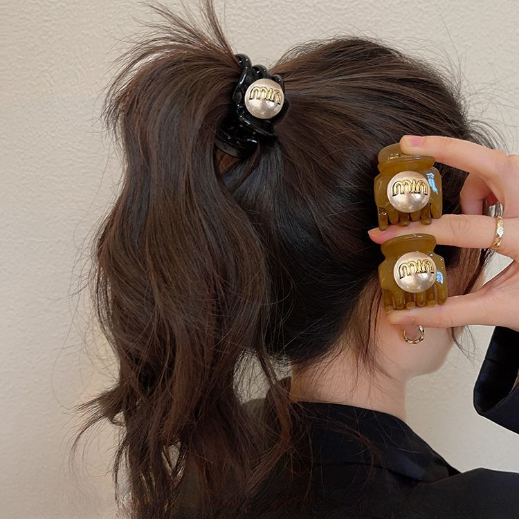 秋冬高马尾抓夹2025新款高级感发夹女后脑勺神器侧边刘海头饰气质