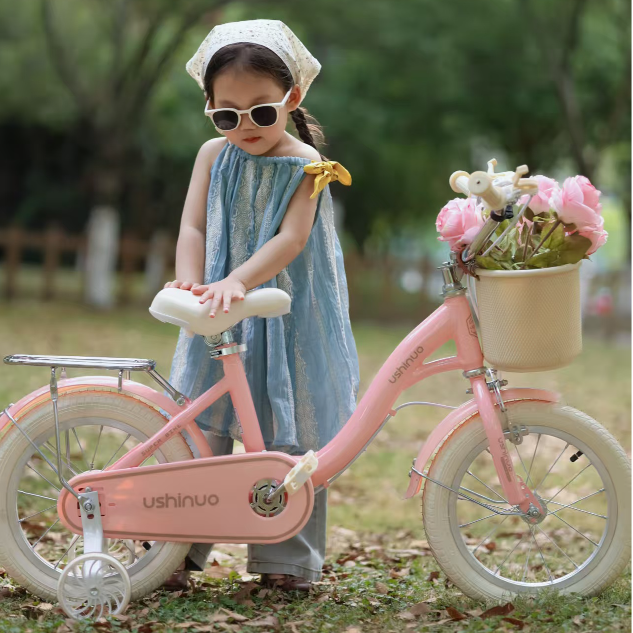 优诗诺儿童自行车2-3-5-6-7-8-9岁男孩女孩童车公主中小学生单车