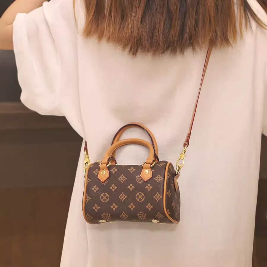 波士顿枕头包女2025新款高级感复古百搭保龄球手提包包单肩斜挎包